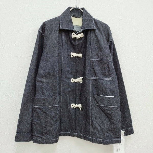 INNAT 新品 COTTON SILK DENIM PAJAMA JACKET INNAT03-J02 定価51700円 デニムジャケット 23SS ネイビー メンズ インアット【中古】3-0606M♪