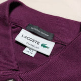 VAINL ARCHIVE/LACOSTE ビューティ&ユース LS PL/ポロシャツ ポロシャツ パープル メンズ ヴァイナルアーカイブ/ラコステ【中古】3-0716M△