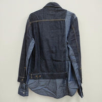MIHARA YASUHIRO Denim ドッキング シャツ地 切替 ブルゾン Gジャン 46