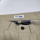 TTT_MSW Water/Wind Proof Wide Pants ウォーターウィンドプルーフワイド パンツ 22AW ベージュ メンズ ティー【中古】3-0807G∞