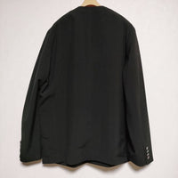 URU 新品 NO COLLAR JACKET 定価61600円 22SWT01 ノーカラー ジャケット 22SS ブラック メンズ ウル【中古】3-0903M∞