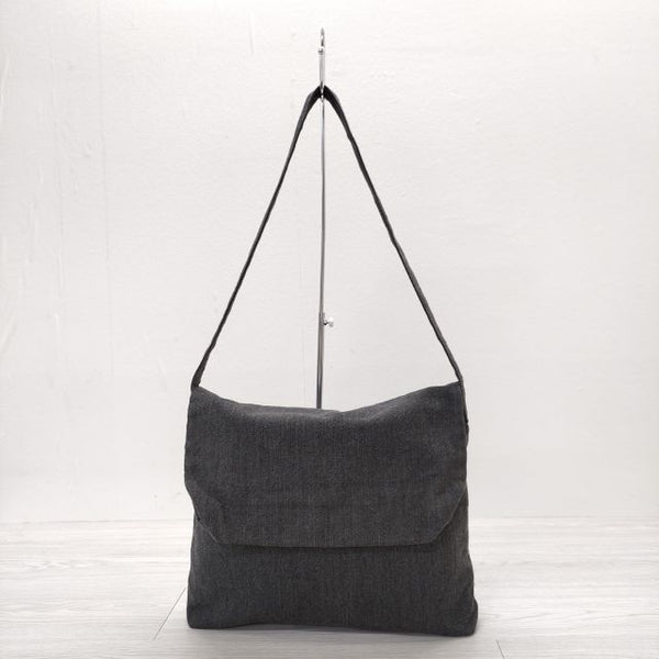 Phlannel×UTO Linen Wool Famer Bag 定価19800円 ショルダーバッグ チャコールグレー メンズ フランネル×ユーティーオー【中古】3-0813G☆