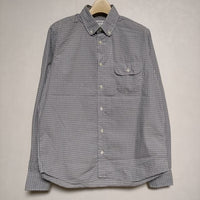 INDIVIDUALIZED SHIRTS ボタンダウン チェック 14.5 長袖シャツ ブルー メンズ インディビジュアライズドシャツ【中古】3-0814M∞