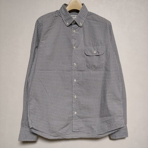 INDIVIDUALIZED SHIRTS ボタンダウン チェック 14.5 長袖シャツ ブルー メンズ インディビジュアライズドシャツ【中古】3-0814M∞