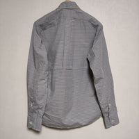 INDIVIDUALIZED SHIRTS ボタンダウン チェック 14.5 長袖シャツ ブルー メンズ インディビジュアライズドシャツ【中古】3-0814M∞