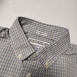 INDIVIDUALIZED SHIRTS ボタンダウン チェック 14.5 長袖シャツ ブルー メンズ インディビジュアライズドシャツ【中古】3-0814M∞