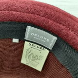DELUXE ウール サイズ1 帽子 ハット エンジ メンズ デラックス【中古】3-1122T◎