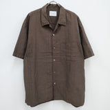 nuterm Willie Open Collar S/S Shirts 定価26400円 サイズM 半袖シャツ ブラウン メンズ ニューターム【中古】3-0815S♪