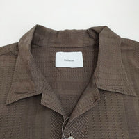 nuterm Willie Open Collar S/S Shirts 定価26400円 サイズM 半袖シャツ ブラウン メンズ ニューターム【中古】3-0815S♪