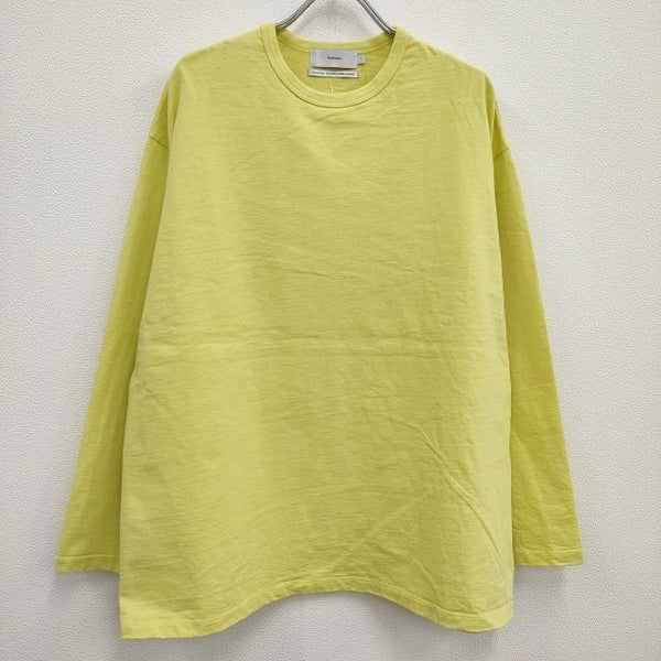 Graphpaper Recycled Cotton Jersey L/S Tee リサイクルコットン 長袖Ｔシャツ ロンＴ 23SS イエロー メンズ グラフペーパー【中古】4-0410M♪