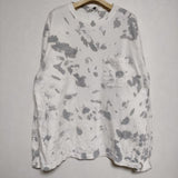 UNUSED Long sleeve tie dye t-shirt タイダイ us1627 長袖Ｔシャツ カットソー ロンＴ ホワイト メンズ アンユーズド【中古】3-0906M∞