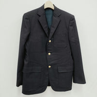 BEAMS PLUS 紺ブレ 金ボタン 3ボタン サイズ34 ウール ブレザー