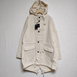 OUTIL 新品 MANTEAU BIDOS H.M Vintage Bed Linen 4 M-51 フィールドパーカー モッズコート 23SS エクリュ メンズ ウティ【中古】4-0225M∞