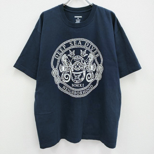 NEIGHBORHOOD NH . TEE SS-16 DEEP SEA DRIVER サイズM 半袖Ｔシャツ カットソー 23AW ネイビー メンズ ネイバーフッド【中古】3-0902S♪