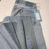 mill 新品 PAINTED DENIM PANTS 505 LEVISリメイク 定価30800円 ジーンズ S デニムパンツ インディゴ メンズ ミル【中古】3-1008G∞