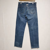 mill 新品 PAINTED DENIM PANTS 501 LEVISリメイク 定価28600円 ジーンズ L デニムパンツ インディゴ メンズ ミル【中古】3-1008G∞