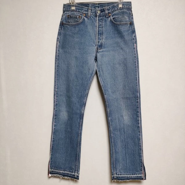 mill 新品 PAINTED DENIM PANTS 501 LEVISリメイク 定価28600円 ジーンズ S デニムパンツ インディゴ メンズ ミル【中古】3-1008G∞