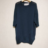 walenode 新品 Washable silk Sheer knit T-shirts 定価30800円 シルク 半袖 ニット ネイビー メンズ ウェルノード【中古】4-0619S∞