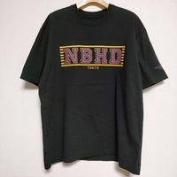 NEIGHBORHOOD NBHD コットン M 半袖Ｔシャツ カットソー ブラック パープル メンズ ネイバーフッド【中古】4-0619S∞