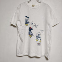 45R/45rpm ミッキープロジェクト MICKEY Disney 半袖Ｔシャツ カットソー ホワイト レディース フォーティーファイブアールピーエム【中古】4-0717S∞