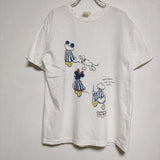 45R/45rpm ミッキープロジェクト MICKEY Disney 半袖Ｔシャツ カットソー ホワイト レディース フォーティーファイブアールピーエム【中古】4-0717S∞