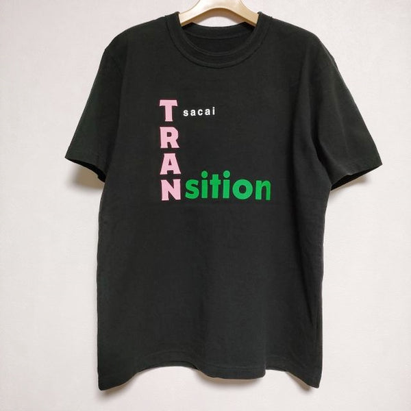 Sacai TRANsition T-Shirt 21-0291S 半袖Ｔシャツ カットソー ブラック メンズ サカイ【中古】4-0619S∞