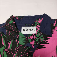 NOMA t.d. Fresh SS Shirt アロハシャツ N27-SH01 半袖シャツ ネイビー ピンク メンズ ノーマティーディー【中古】4-0713S∞