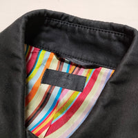 Paul Smith コットン サイズ40 ステンカラーコート ブラック メンズ ポール・スミス【中古】4-0115M△