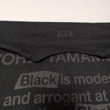 s'yte Yohji Yamamoto 久米繊維 20/COTTONJERSEY 半袖Ｔシャツ カットソー ブラック メンズ サイトヨウジヤマモト【中古】4-0619S∞