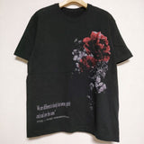 s'yte Yohji Yamamoto 久米繊維  花柄 半袖Ｔシャツ カットソー ブラック メンズ サイトヨウジヤマモト【中古】4-0619S∞