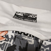 s'yte Yohji Yamamoto 久米繊維 プリント 半袖Ｔシャツ カットソー ホワイト メンズ サイトヨウジヤマモト【中古】4-0619S∞