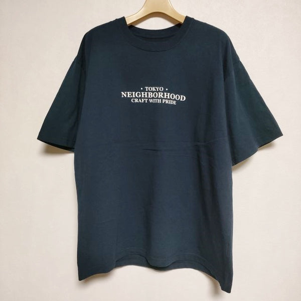 NEIGHBORHOOD コットン M 半袖Ｔシャツ カットソー ネイビー メンズ ネイバーフッド【中古】4-0713S∞