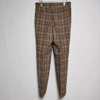 AURALEE 新品 LINEN SILK CHECK SLACKS A23SP02NC 定価44000円 スラックス パンツ 23SS ブラウン メンズ オーラリー【中古】4-0222M∞