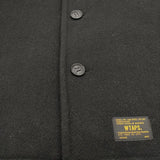 WTAPS 22LTDT-JKM05 CPO JK JACKET WOOLMELTON ウールシャツジャケット サイズ2 ジャケット ブラック メンズ ダブルタップス【中古】3-1029T♪