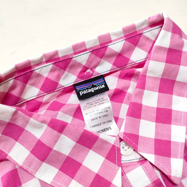 patagonia ギンガムチェックシャツ サイズ4 オーガニック