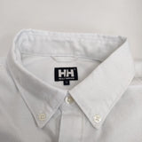 HELLY HANSEN ボタンダウンシャツ HO41851 サイズS 長袖シャツ ホワイト メンズ ヘリーハンセン【中古】4-0202M♪