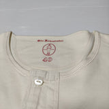 Olde Homesteader ヘンリーネック 40 長袖Ｔシャツ カットソー ロンＴ ベージュ メンズ オールド ホームステッダー【中古】4-0404M∞