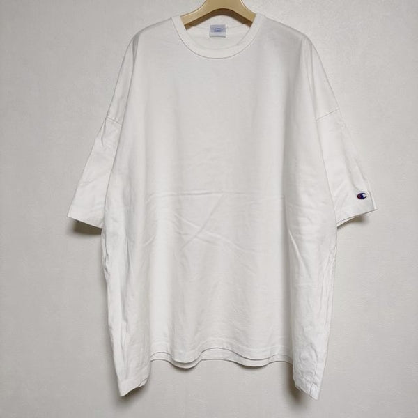 BEAMS/Champion MIN-NANO New Heritage C8-V327 オーバーサイズ 半袖Ｔシャツ カットソー ホワイト メンズ ビームス/チャンピオン【中古】4-0619S∞