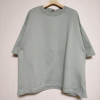 AURALEE SUPER HIGH GAUGE SWEAT BIG TEE A8ST02NU 4 半袖Ｔシャツ カットソー ブルーグリーン メンズ オーラリー【中古】4-0619S∞