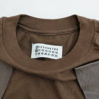 Maison Martin Margiela アーティザナル 袖レザーTシャツ 010 2000年代初期 フランス製 ここのえ メゾンマルタンマルジェラ【中古】3-1022S♪