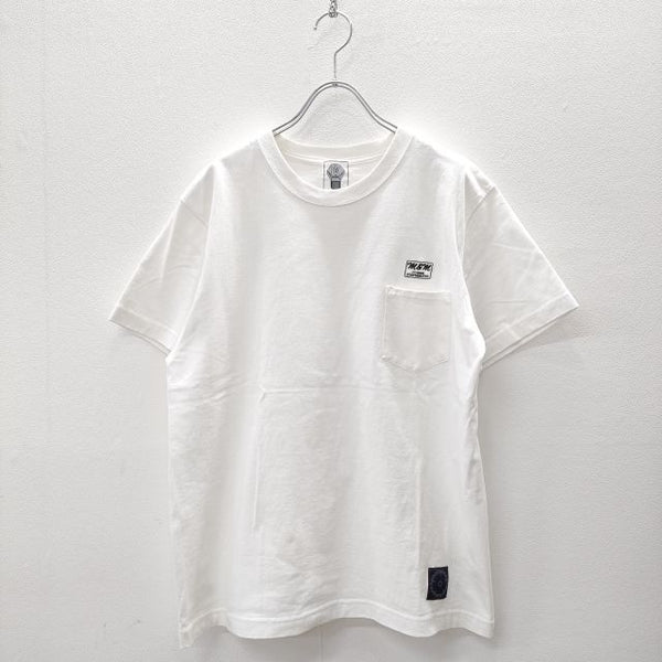 M&M PRINT S/S T-SHIRT サイズM 半袖Ｔシャツ カットソー ホワイト メンズ エムアンドエム【中古】4-0512S☆