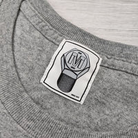 M&M PRINT S/S T-SHIRT POCKET サイズM 半袖Ｔシャツ カットソー グレー メンズ エムアンドエム【中古】4-0512S☆