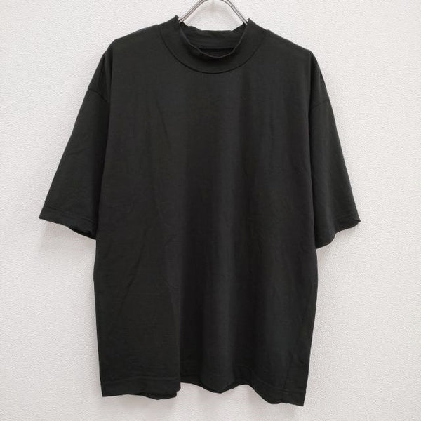 un/unbient INT-SK8 モックネックTシャツ サイズ2 ウール 半袖Ｔシャツ カットソー ブラック メンズ アン【中古】3-1124M♪