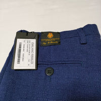 EMiLiANO RiNALDi 新品 CLASSIC PANTS スラックス パンツ ブルー メンズ エミリアーノリナルディ【中古】4-0102G∞