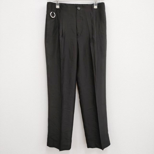 th products 新品 Wide Tailored Pants 2001-P01-M104 定価50600円 サイズ44 パンツ ブラック メンズ ティーエイチプロダクツ【中古】4-0419M♪