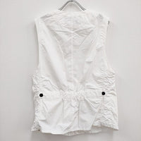 th products 新品 Dyed Vest 2301-VE01-M102 定価52800円 サイズ2 ベスト 23SS ホワイト メンズ ティーエイチプロダクツ【中古】4-0419M♪