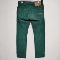 CARE LABEL slim 403 イタリア製 29 コーデュロイ パンツ グリーン メンズ ケアレーベル【中古】3-1213T∞