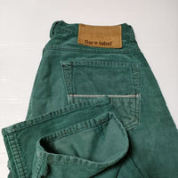 CARE LABEL slim 403 イタリア製 29 コーデュロイ パンツ グリーン メンズ ケアレーベル【中古】3-1213T∞