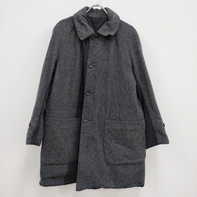 Engineered Garments パッチワーク リバーシブルコート アメリカ製 コート グレー ネイビー メンズ エンジニアードガーメ