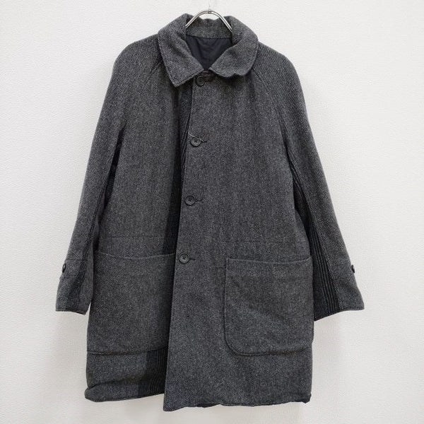 Engineered Garments パッチワーク リバーシブルコート アメリカ製 コート グレー ネイビー メンズ  エンジニアードガーメンツ【中古】3-1228T♪